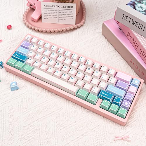 Touches clavier mécanique PBT rose, keycaps profil Cherry thème japonais - 7