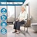 EldHilfe Bedside Commode Chair Foldable Height-Adjustable Toilet Chair with PU Seat 3
