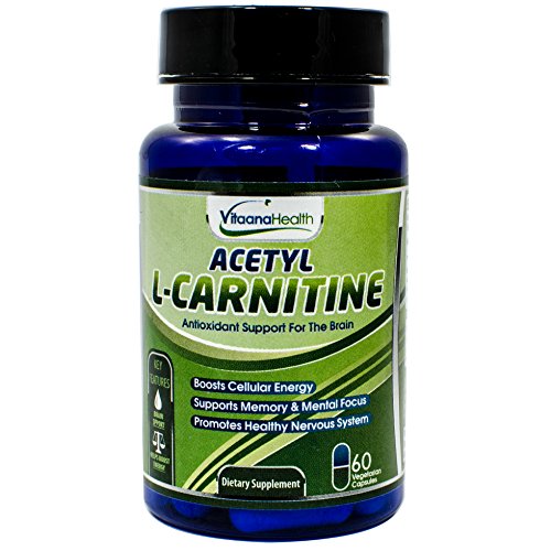 Acetyl L-Carnitine | Brain Health Supplement | Antioxidant Support for The Brain | Supports Memory & Mental Focus | Boost Cellular Energy | Promotes a Healthy Nervous System (60 Capsules)