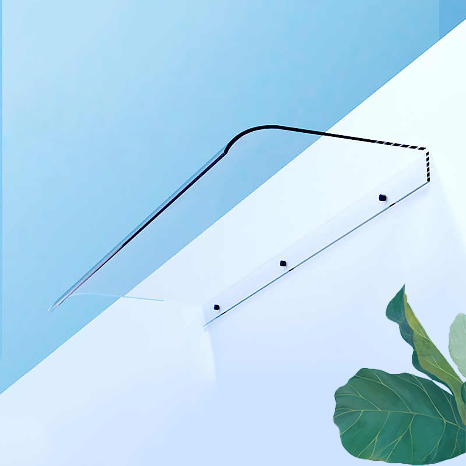 Auvent de porte anti-UV pour stopper la pluie sur l'entrée de véranda