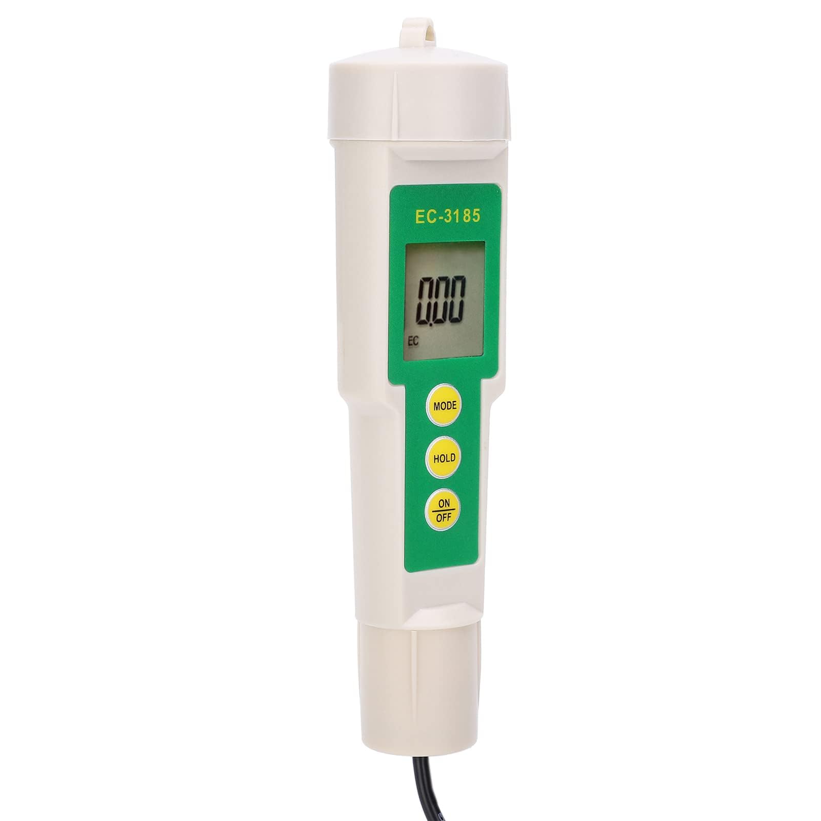 LiebeWH Medidor de Suelo Portátil 3 en 1 EC CF TDS con Sonda de Acero Inoxidable Pantalla de Visualización para Medición de Salinidad en Agricultura y Jardinería