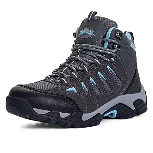SHULOOK Women’s Waterproof Hiking Boots Outdoor Trekking Camping Trail