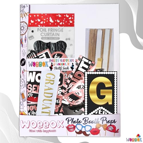 Image of Wobbox Graduation Props for Adults, Graduation Party Props, Happy Graduation Banner, Graduation Sash, Graduation Party Decorations Items (FP5053)