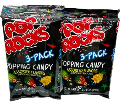 Amazon.com : Pop Rocks Assorted Flavors Popping Crackling Candy Bundle ...