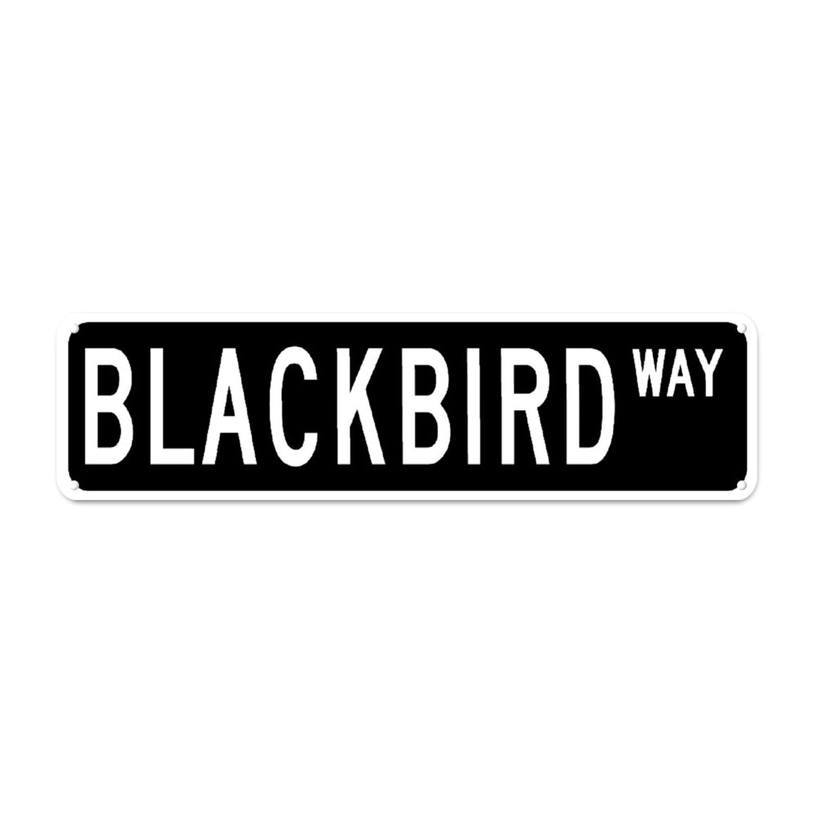 Blackbird WAY Retro Tin Signs Funny Aluminum Metal Sign for Home Kitchen Garden Yard Wall Pub Club Decor 4x16 Inch