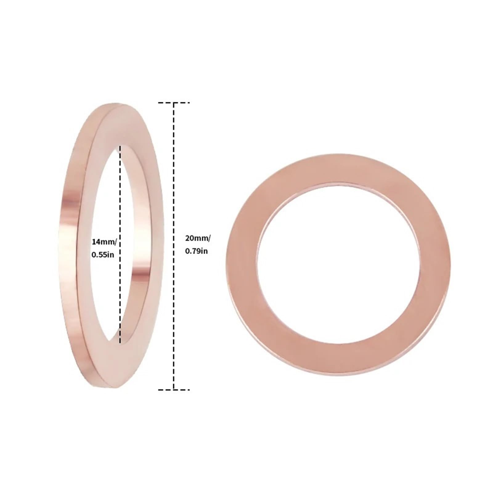 Gasket set oil cooler Uszczelka korka spustowego oleju 14 mm 007603-014106 Wymień zestaw uszczelniający uszczelki korka spustowego oleju ciśnieniowego(36pcs)