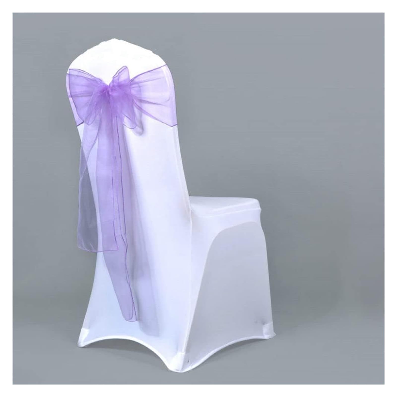 RZQVHBKXWGT chair sashes,25pcs 275cm Sheer Chair Sashes Band Ribbon Belt Bow Cover Wedding Party Birthday Banquet Ceremony Decoration,red (Color : Blu)(Lavender)