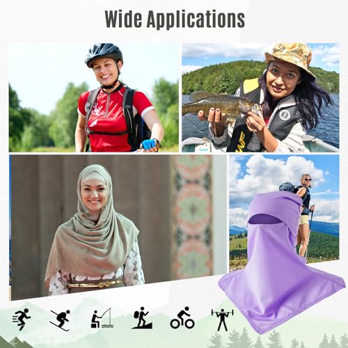Image of SATINIOR 3 Piece Balaclava Face Cover Sun Protection Neck Cover Summer Balaclava for Men Women Outdoor Sports UV Protector