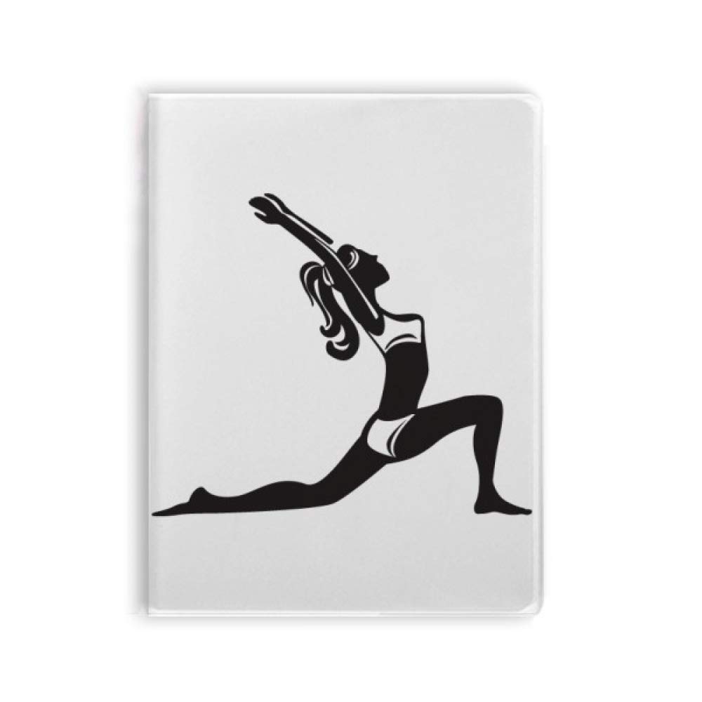 Carnet de notes de yoga couverture souple motif silhouette - 4