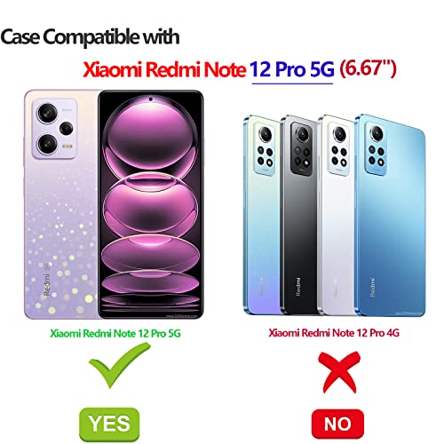 XINYEXIN Clear Case for Xiaomi Redmi Note 12 Pro Case Cute Cat Pattern Design Slim Shockproof Transparent Soft TPU Bumper Case Protective Cover - Image 2