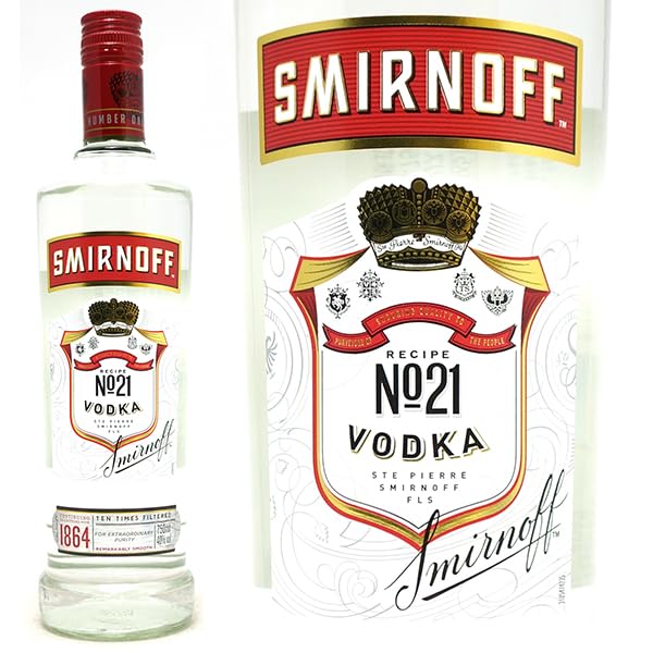 Amazon.co.jp: Veritas Smirnoff No.21 40 Degrees (Vodka) 25.5 fl oz