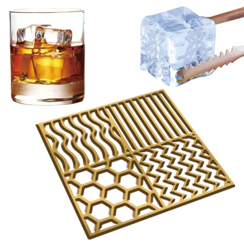 Sellos para cubos de hielo CRASPIRE estilo Honeycomb miniatura 1