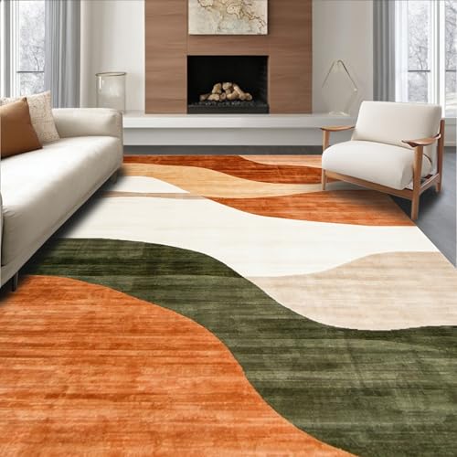 Tapete decorativo 8'x10' tejido plano chenille poliéster miniatura 1