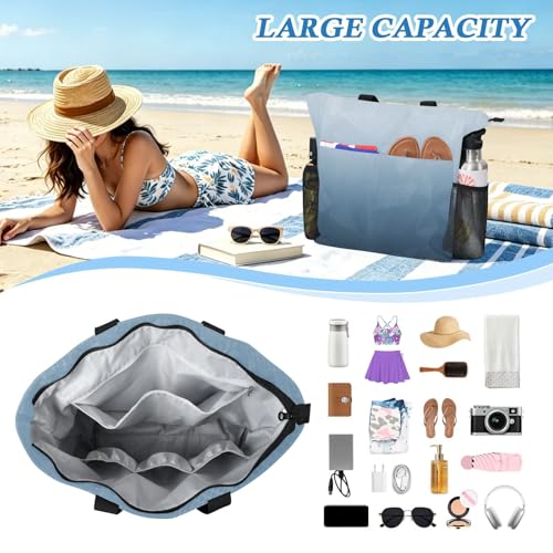 Sac de week-end zippé avec compartiments en maille pour femme active