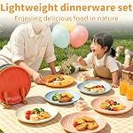 8 Pcs 9 Inches Lightweight Wheat Straw Plates for Kitchen&Camping - Image 6