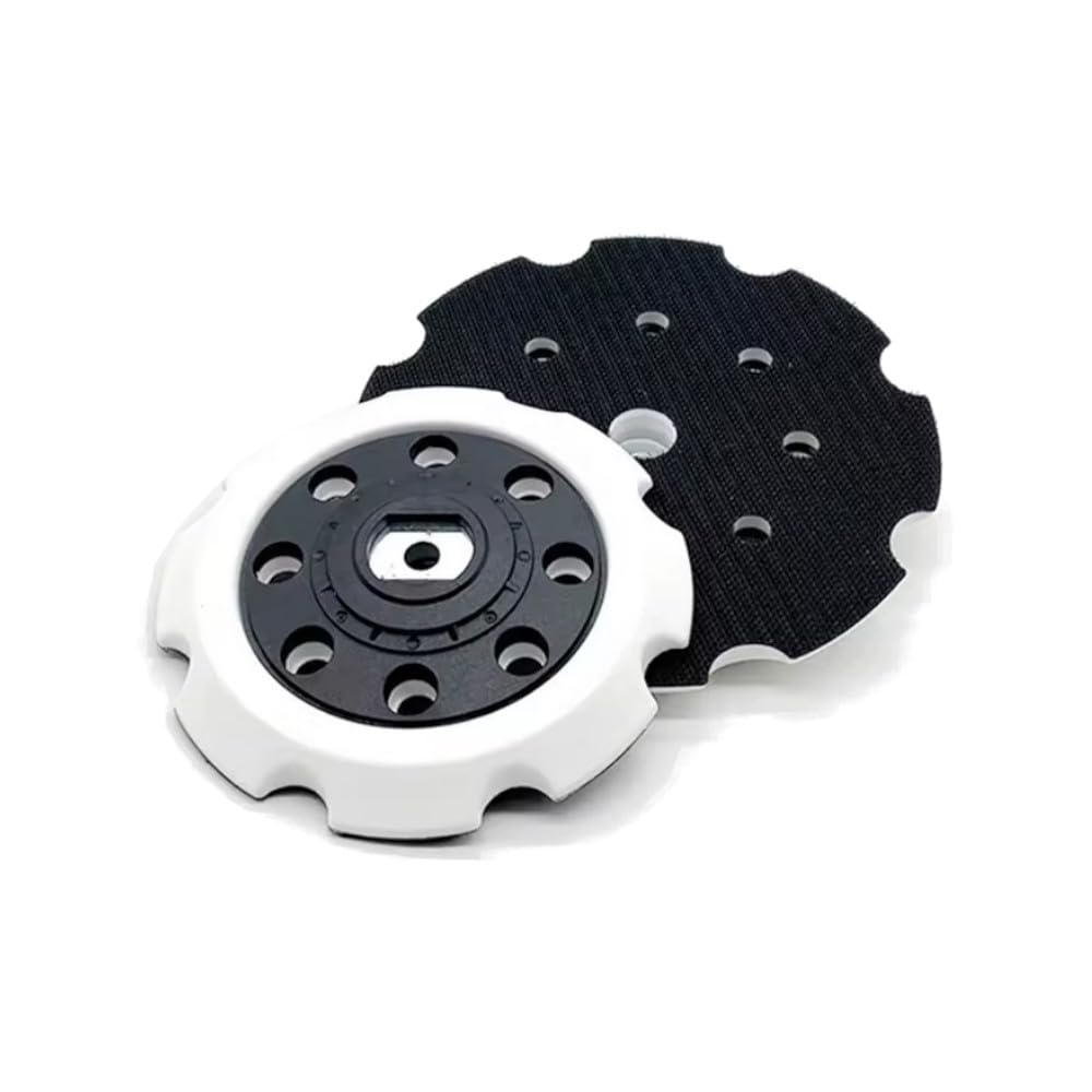 Trade-Shop - Juego de 5 discos abrasivos con 8 agujeros de 125 mm, compatible con Makita PO 5000 C, PO 6000 C, DPO 500 Z, DPO 600 Z, sustituye a 197922-4