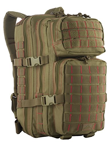 Red Rock Outdoor Gear - Rebel Assault Pack, Coyote with Red Stitching Red Rock Outdoor Gear - Rebel Assault Pack, Coyote with Red Stitching