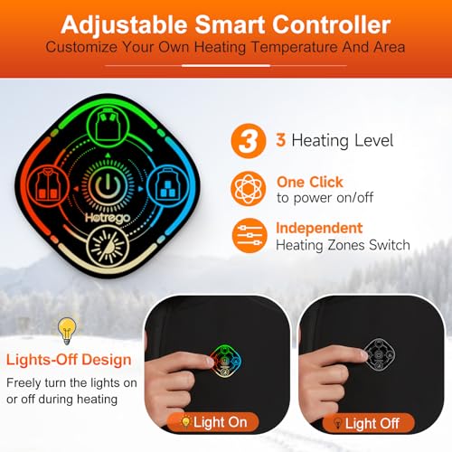 Image of Heated Vest For Men with Battery Pack, Electric Heated Jacket