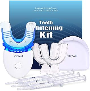 Fairywill Teeth Whitening Kit with Led Light for Sensitive Teeth, 35% Carbamide Peroxide