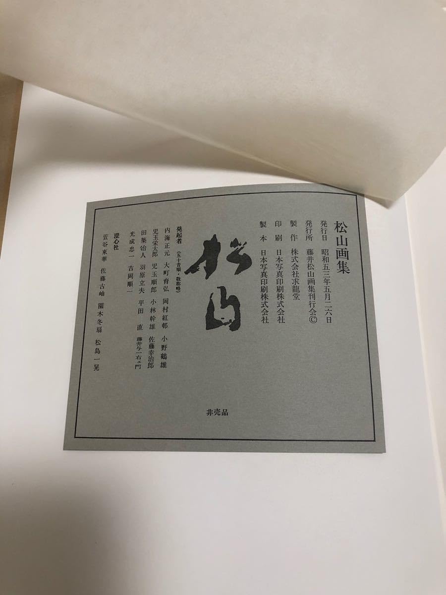 Amazon.co.jp: 非売品 本物保証 藤井松山画集 デッドストック 外箱有 