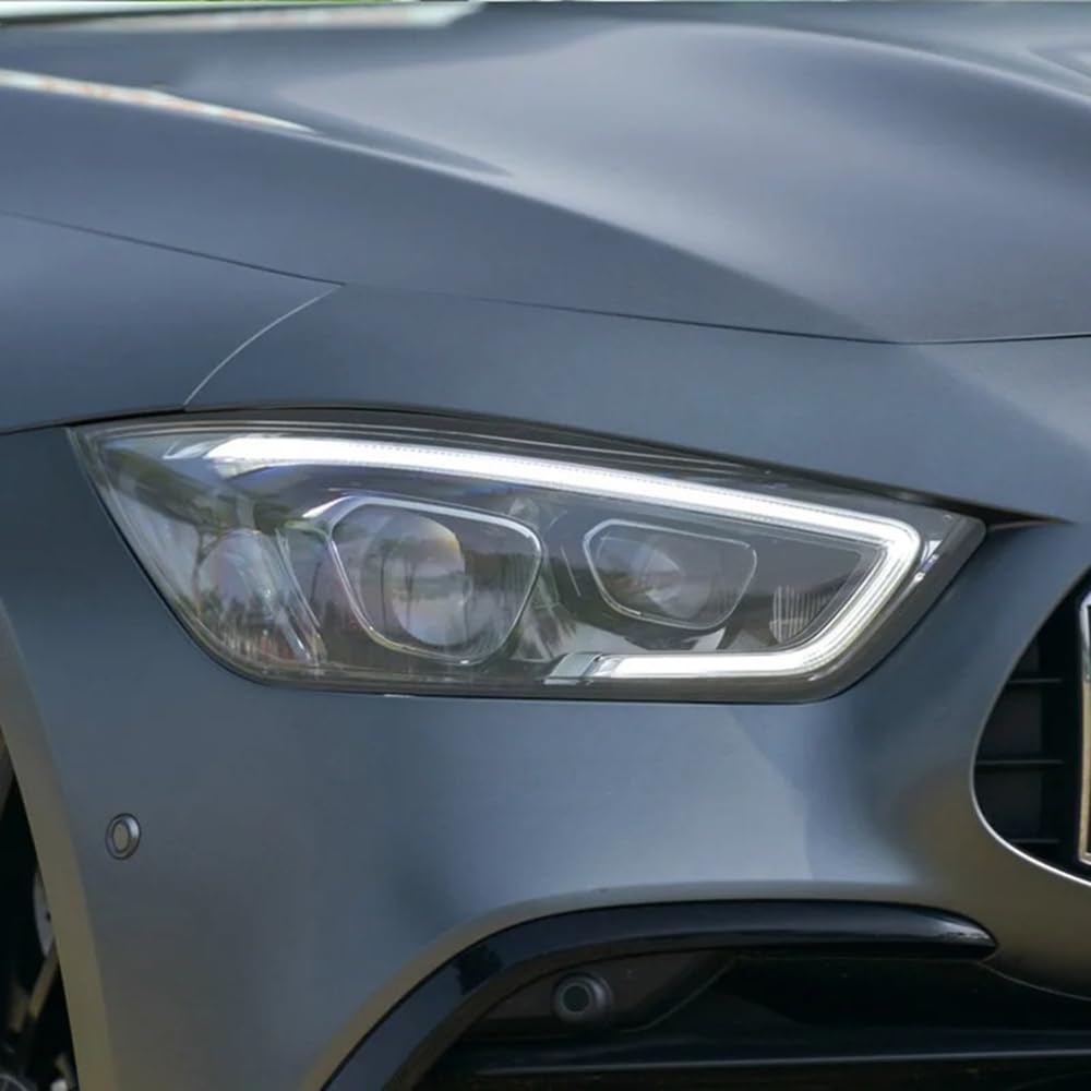 Auto Scheinwerfer Folie für Benz AMG GT 4-Türer X290/2018-Heute, Autoscheinwerfer-Schutzfolie, Transparenter Schwarzerr TPU-Aufkleber