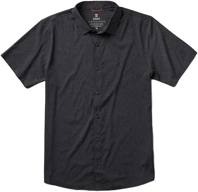 Roark Bless Up Breathable Stretch Button Up Shirt - Men's Button Down Short Sleeve Shirt, Casual Short Sleeve Shirt for Men