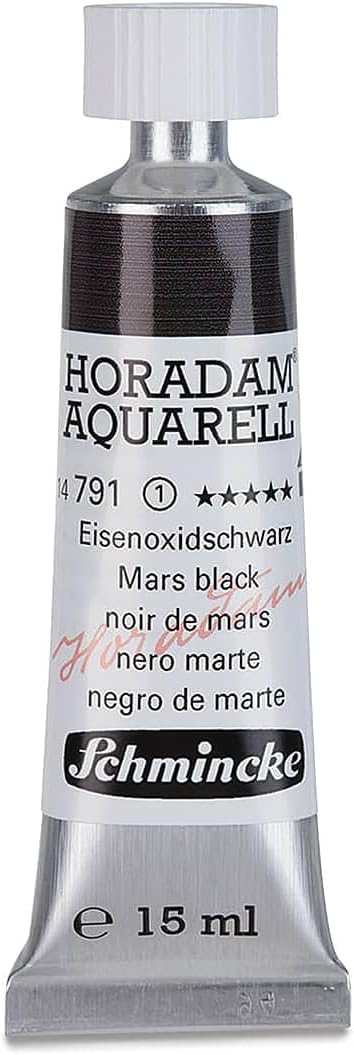Schmincke Horadam Aquarell Watercolor - Mars Black, 15 ml tube
