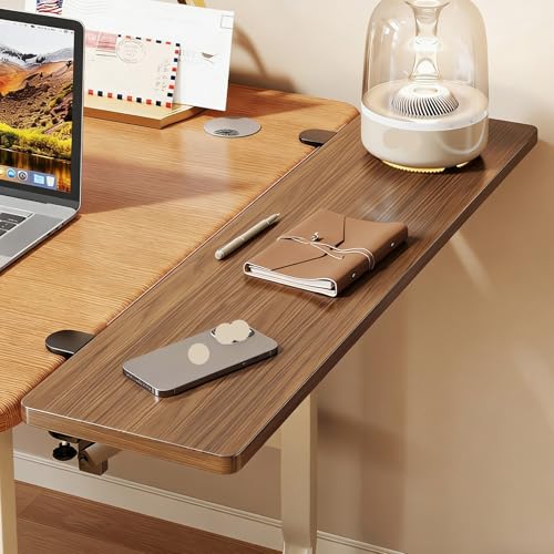 Table pliante réglable de bureau et salle à manger marron 80x20cm avec rangement pliable