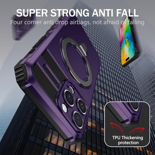 Coque iPhone 16 Pro Max avec support magnétique invisible antichoc robuste - 3