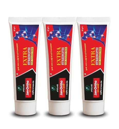 Image of Jan-Ortho Fast Pain Relief Gel - 30g (Pack Of 3) | With Blend of Natural Ingredients Maha Narayan Oil/Gandhpurna Oil/Maha Mash | No Burning | Quick Relief for Body Pain, Cramps & Sprains