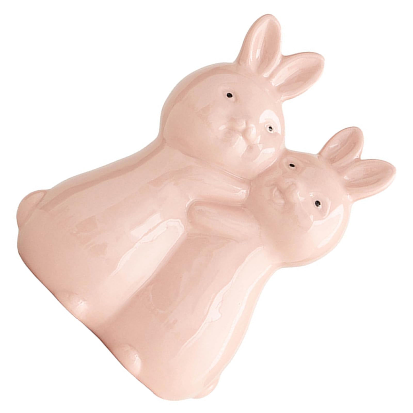 Kalttoy Handcrafted Ceramic Easter Rabbits Figurine for Desktop Decoration Fine Craftsmanship Ornament Rabbits Statue