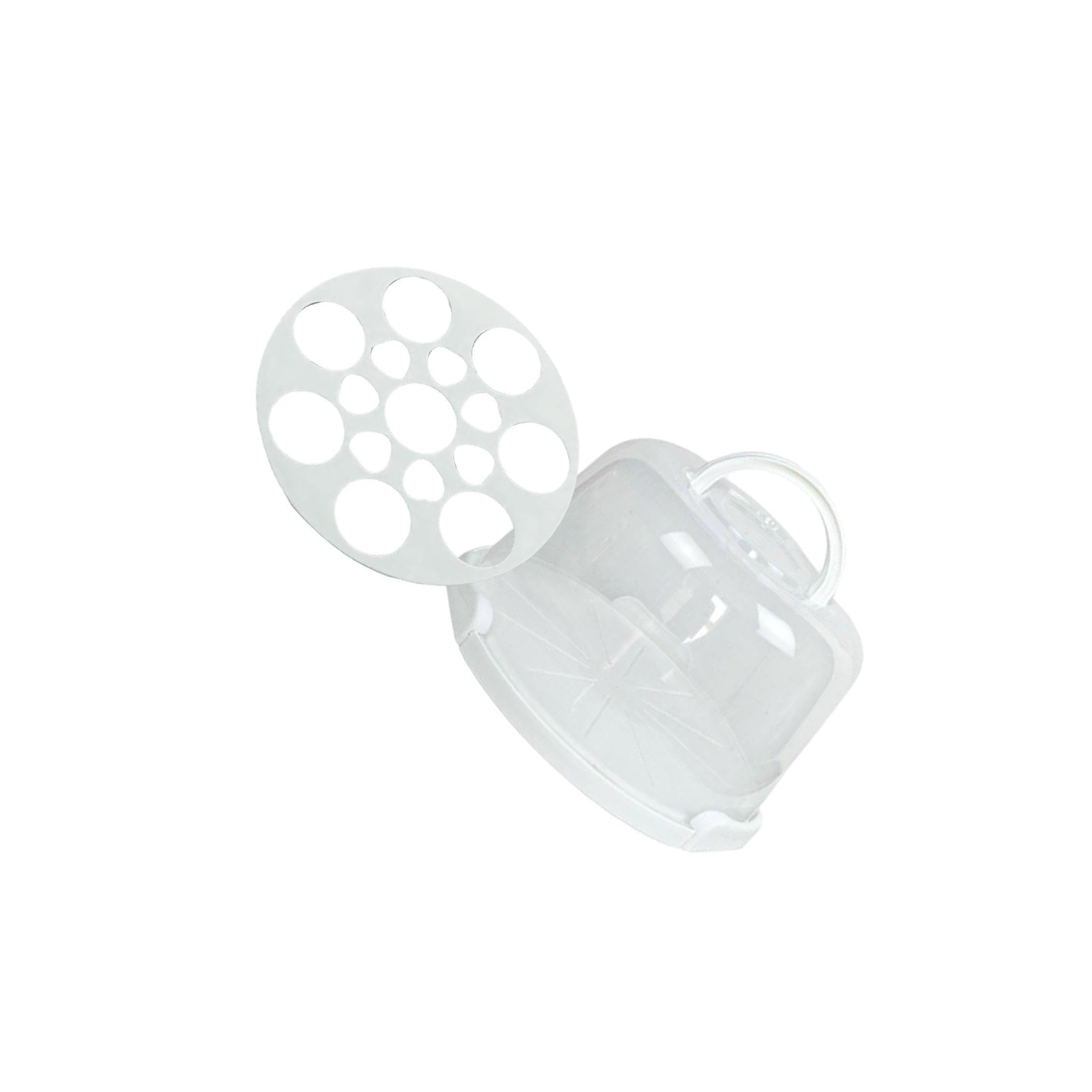 PIXZCSA Portable Cake Carrier Dustproof Lid and Firm for Buckle Storing and Transporting Desserts On Go Convenient Quick to Cupcake Muffin Tart Cookie Keeper, 8 inch with Rack