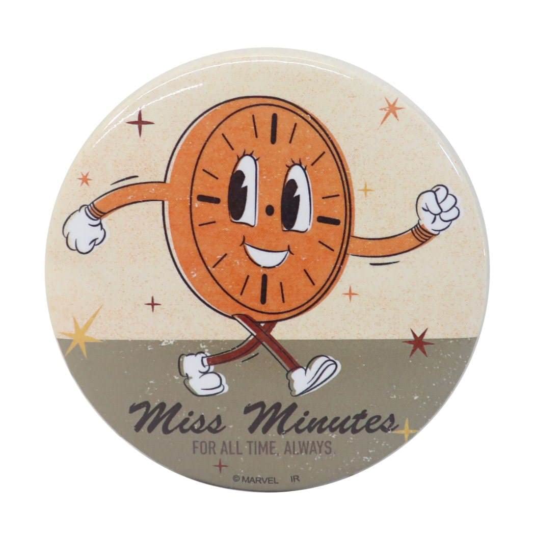 ディズニー BIG缶バッジ ミスミニッツとロキ アベンジャーズ キー