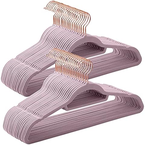 SONGMICS Kleiderbügel Samt, 50er Set Cover