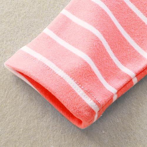 Toddler Boys Girls Turtleneck Long Sleeve Sweatshirt Teens Comfortable Striped Cotton T-Shirts Warm Fall Winter Hoodies2