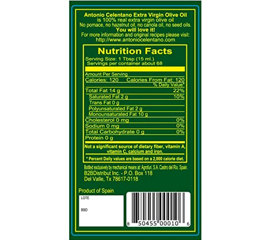 Aceite de oliva extra virgen Antonio Celentano 1 litro miniatura 3