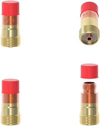 Miniatura 6 de YESWELDER 22 unids tig soldadura antorcha Stubby Gas Lens #10 Pyrex vidrio taza kit para WP-171826