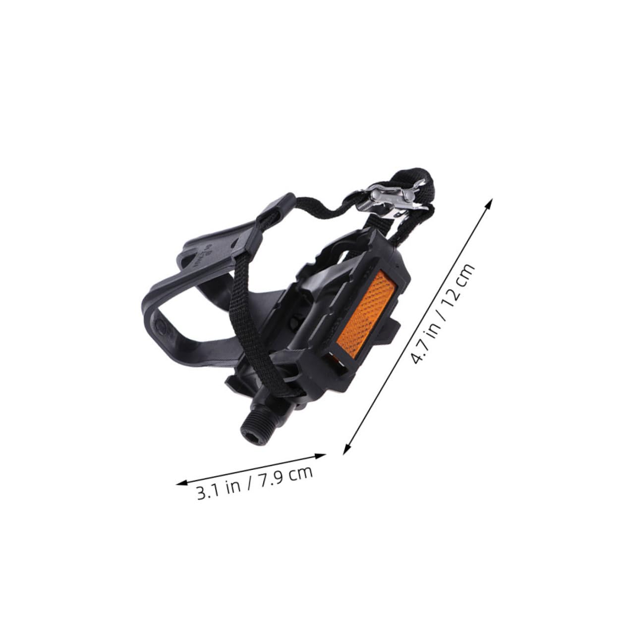 GANAZONO 2 Pares Correas para de Bicicleta con Clips para Dedos de Cinta Ajustable de Nylon Resistente para y Fitness Instalación Fácil sin Herramientas Compatible con Varias de Calzado