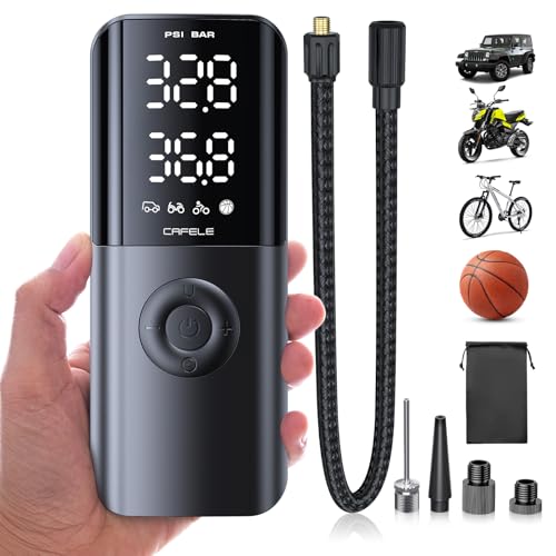 CAFELE 150PSI Mini Elektrische Luftpumpe Akku[Ultra Leichtgewicht],Kabelloser Tragbarer Akku...