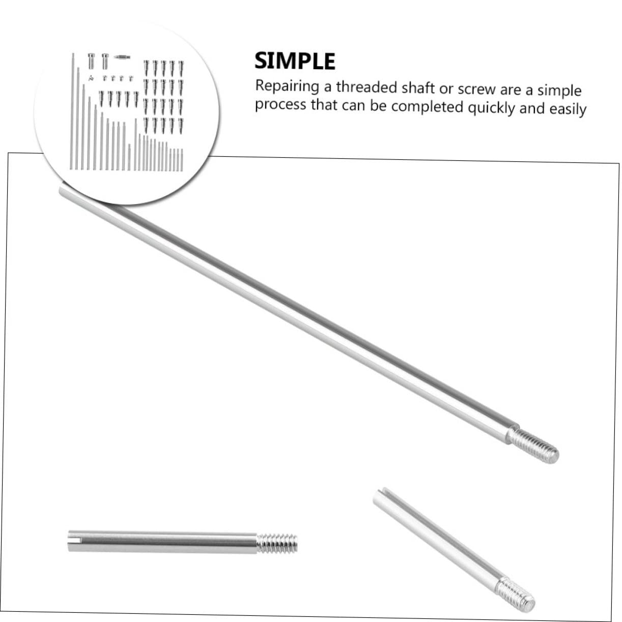 HEMOTON 4 Set Di Parti Di Riparazione Per Sassofono Viti Di Ricambio Per Sassofono Soprano Bacchette Chiodi Strumenti Per La Pulizia Kit Di Accessori Per Strumenti