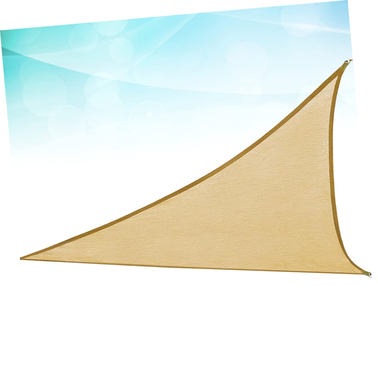 Voile D'ombrage Triangulaire Beige PE pour Jardin et Piscine | Auvent Triangulaire, Voile D'ombrage Suspendue, Camping, Cordage Inclus