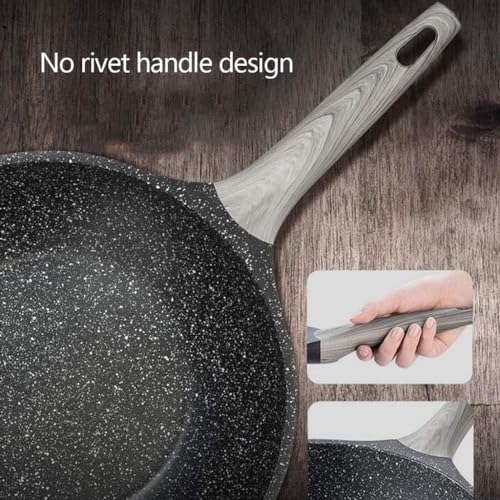 Wok con tapa de vidrio templado y mango de madera miniatura 4