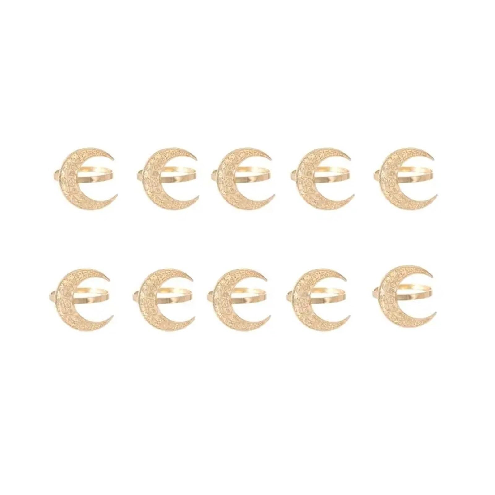 napkin rings Elegant Napkin Holders Alloy Construction Sun Moon Pattern Fasteners For Wedding Banquets Decoration(Color-02)