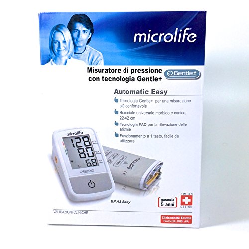 Microlife BP A2 Easy, Misuratore di Pressione Automatico da braccio