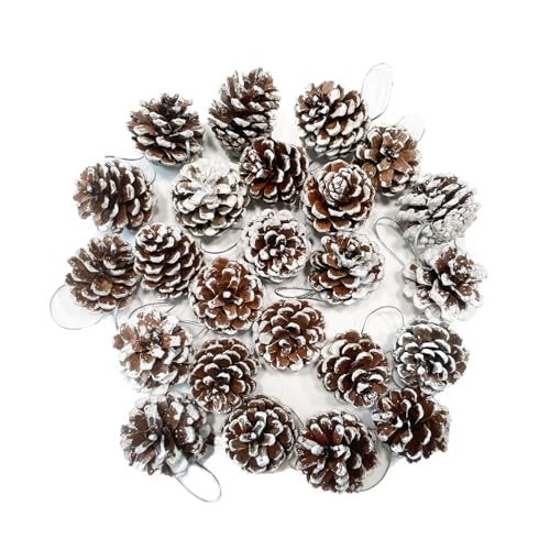 Kesxaus Tannenzapfen Weihnachten Tannenzapfen Kunstschnee Tannenzapfen...