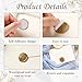 60 Pcs Wax Seal Stickers - Wedding Invitation Accessories Envelope Cards Seal Stickers Vintage Wax Sealing for Wedding Anniversary, Bridal Shower, Gift Wrapping, Christmas (3 Designs in 1 Pack) (Gold)