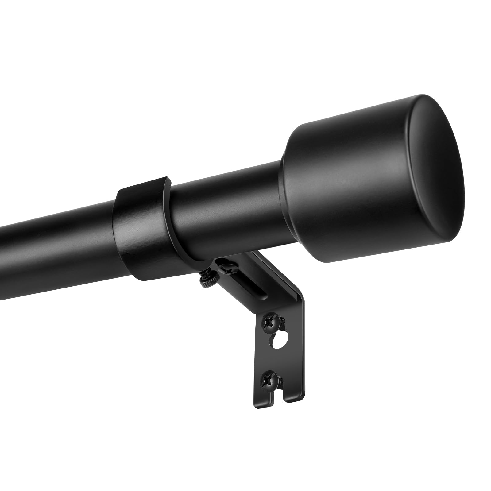 1 diameter curtain rods itself is 30 to144 inch 1 pack fit 30-142 inch 66 to 120 inch window with heavy duty adjustable rod matte black curtain splicing metal extra long curtain rod for windows