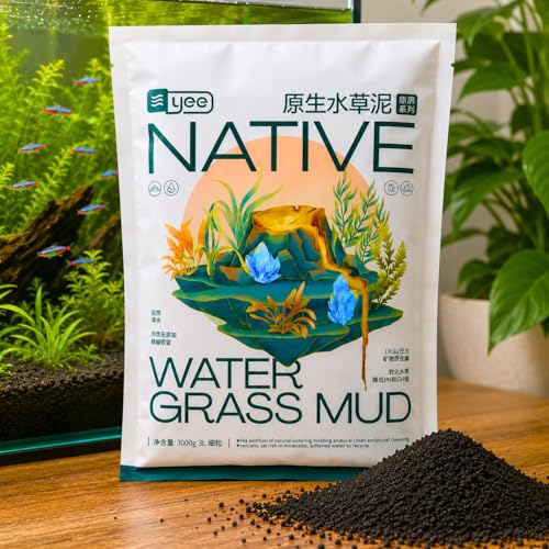 Image of VAYINATO 3L Native Aqua Soil for Planted Aquariums | Imported Premium Nutrient-Rich Aquarium Substrate for Aquatic Plants, Shrimp & Freshwater Fish | pH Buffering 6.0-7.0 | Low Dust, Long-Lasting