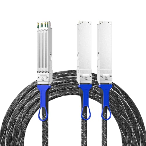 Image of 10Gtek 800G OSFP to 2x400G OSFP Acc Breakout Cable26AWG, 5-Meter