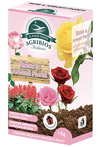 Il Paese Verde Rose E Arbusti Fioriti 1kg - Concime Per Rose Granulare Per Fioriture Abbondanti E...